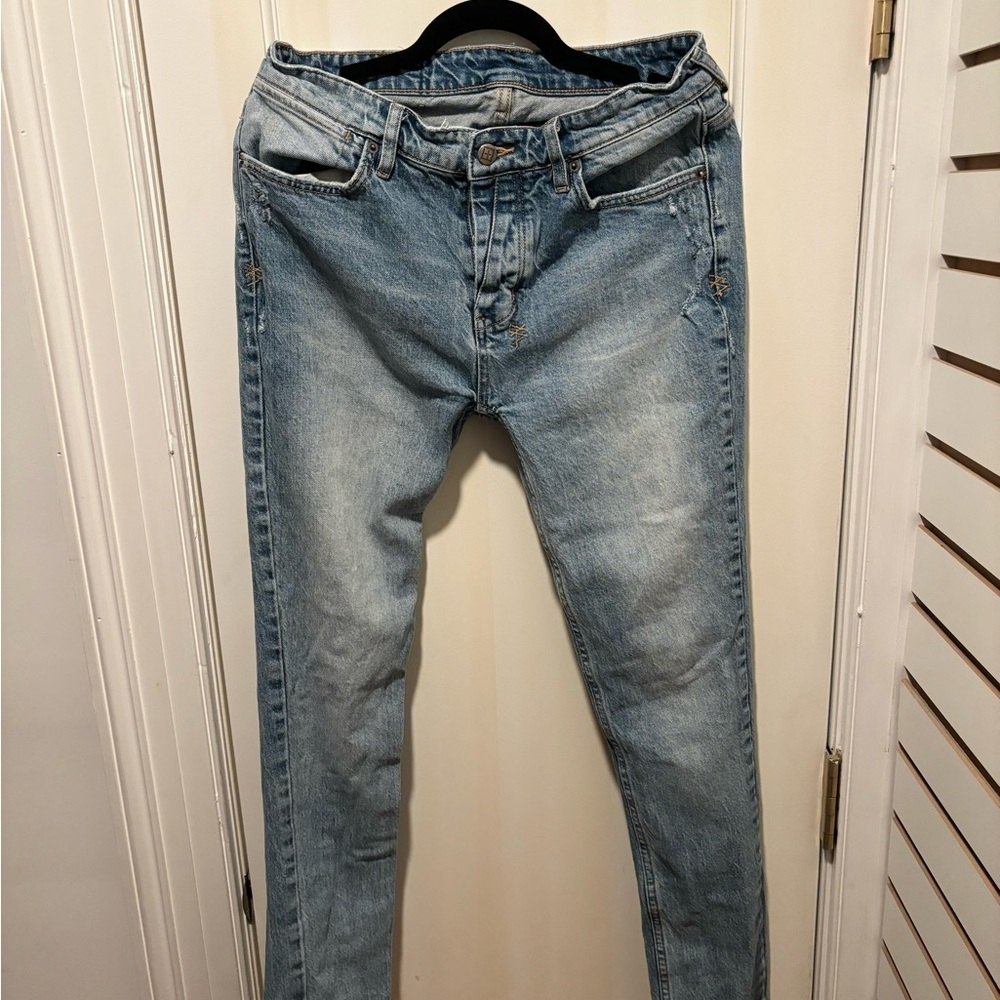 MENS LIGHT BLUE KSUBI JEANS